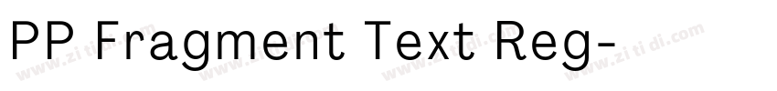 PP Fragment Text Reg字体转换